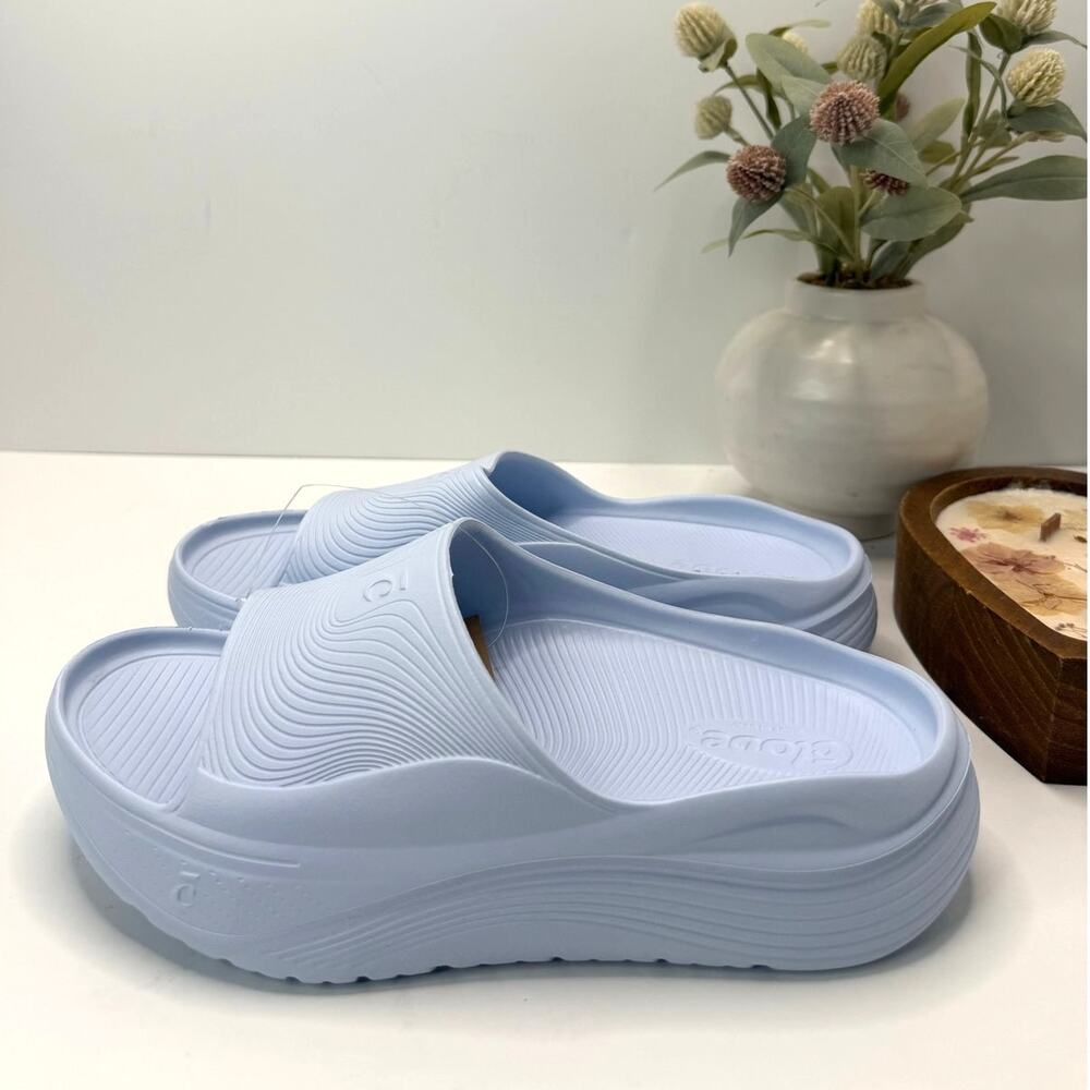 Clove Supercush Recovery Slide Comfort Lightweight Cloud Blue Women 9/Men 8 NWOB